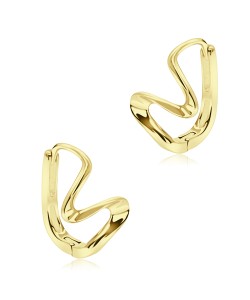 Silver Hoop Earring HO-2597-GP